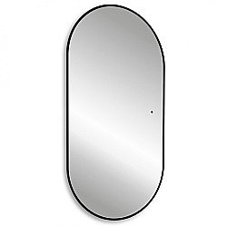 Зеркало ABBER Kontur AG6302SCB 55x105 черный в ванную от интернет-магазине сантехники Sanbest