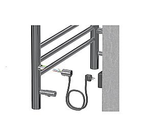 Полотенцесушитель электрический Aquatek Альфа AQ EL RRP0770CH П7 50х70 хром купить в интернет-магазине сантехники Sanbest