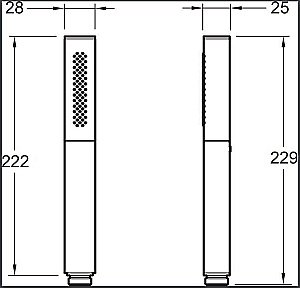 Душевая лейка Jacob Delafon SHIFT ELLIPSE E10257-CP купить в интернет-магазине сантехники Sanbest