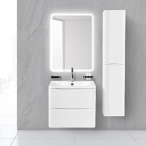 Тумба с раковиной BelBagno ACQUA 2C SO 60 Bianco Lucido для ванной в интернет-магазине Sanbest