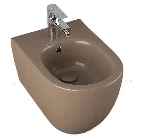 Биде подвесное ISVEA Infinity 10NF41001SV-2H коричневый матовый купить в интернет-магазине Sanbest