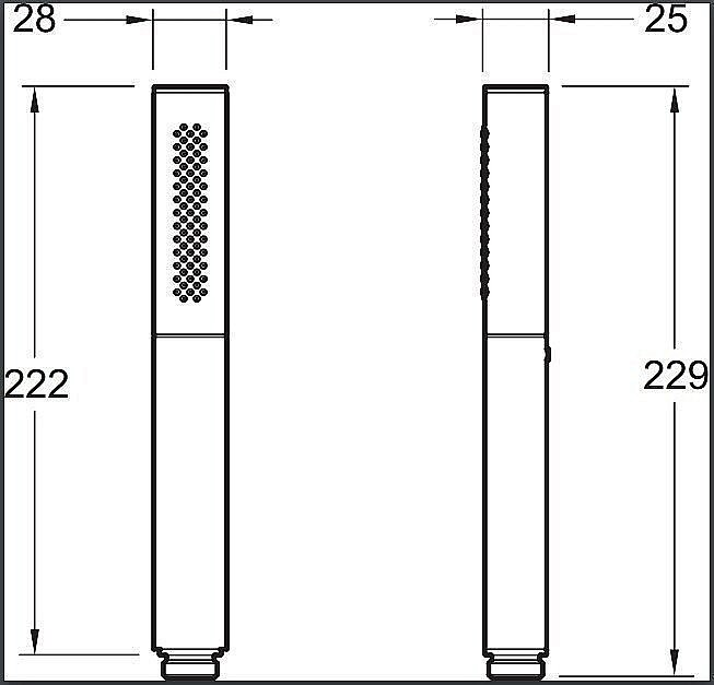 Душевая лейка Jacob Delafon SHIFT ELLIPSE E10257-CP купить в интернет-магазине сантехники Sanbest