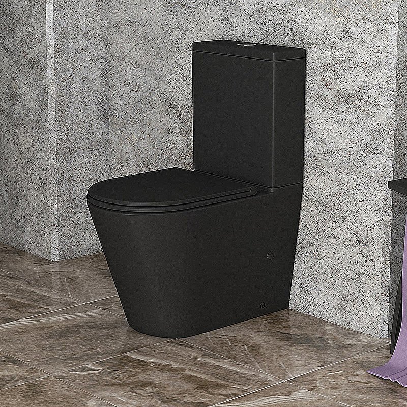 Унитаз Grossman TORNADO GR-4449BMSQ безободковый, с бачком, с крышкой микролифт, слив-торнадо, черный матовый купить в интернет-магазине Sanbest