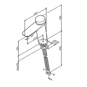 Смеситель для раковины AM.PM Inspire V2.0 F50A02522 купить в интернет-магазине сантехники Sanbest