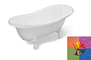 Ванна Эстет Марсель 170x80 цвет по RAL c блестками купить в интернет-магазине Sanbest