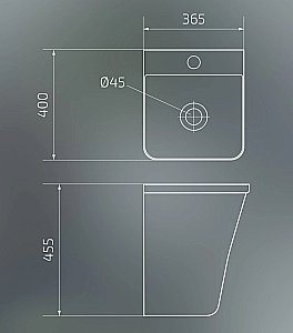 Раковина подвесная Gid Suspendido 36,5 Nb102bm 62209 черная матовая купить в интернет-магазине Sanbest