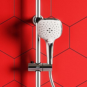 Смеситель для ванны с душевой колонной Dorff Ultra D4085011 хром купить в интернет-магазине сантехники Sanbest