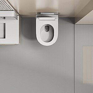 Унитаз подвесной Abber Ultra AC1301 белый, безободковый, с крышкой микролифт купить в интернет-магазине Sanbest