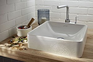 Тумба с раковиной Jacob Delafon PARALLEL 57/180 с двумя раковинами для ванной в интернет-магазине Sanbest