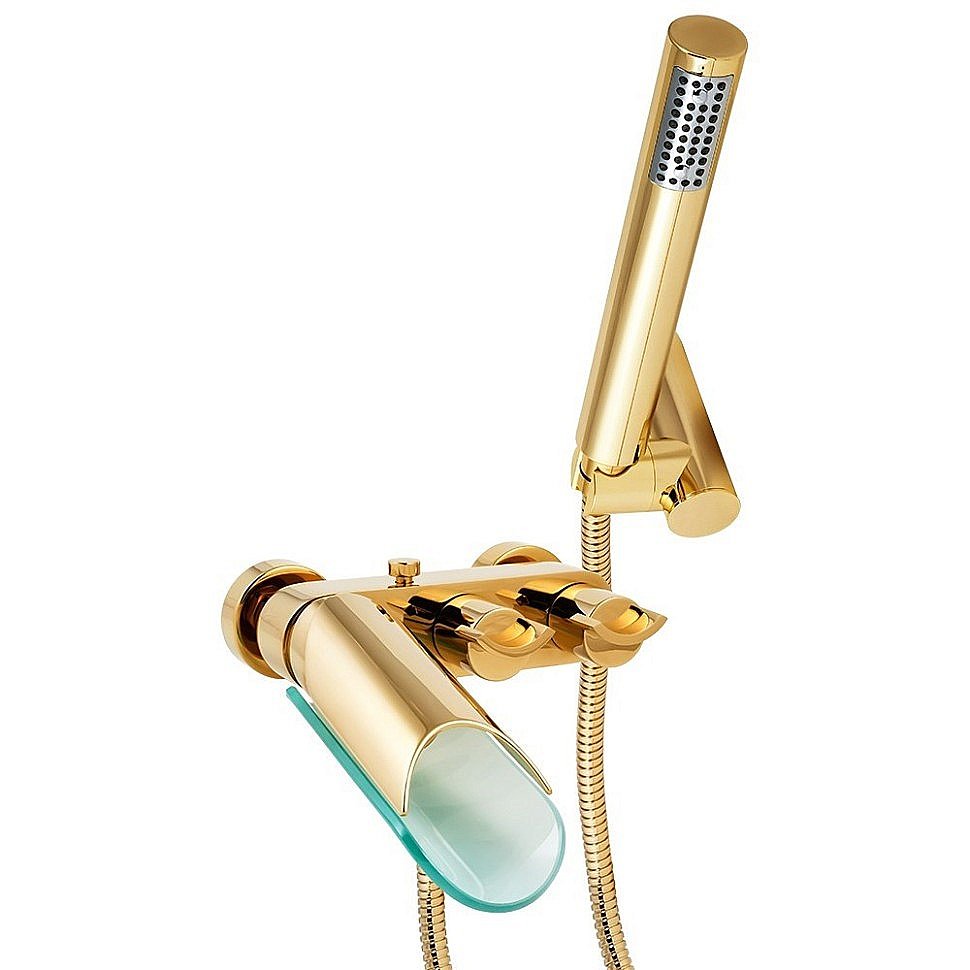 Смеситель для ванны PAINI Morgana 73OP105VR золото купить в интернет-магазине сантехники Sanbest