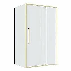 Душевой уголок Niagara Nova NG-45-12ASG-A100SG-34 120x100 стекло прозрачное/профиль брашированное золото купить в интернет-магазине Sanbest