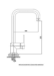 Смеситель для кухни GPD NOVA MTE35 купить в интернет-магазине сантехники Sanbest
