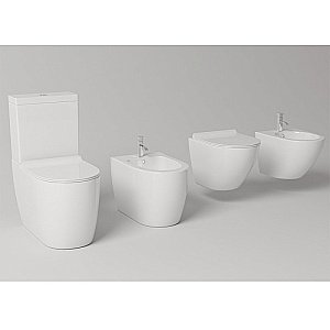 Унитаз-компакт Timo Kulo TK-401 безободковый, с бачком, с крышкой микролифт купить в интернет-магазине Sanbest