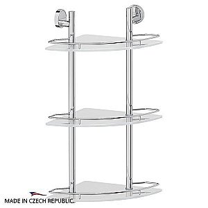 Полка Угловая 3-х ярусная FBS Luxia 28 LUX 073 купить в интернет-магазине сантехники Sanbest