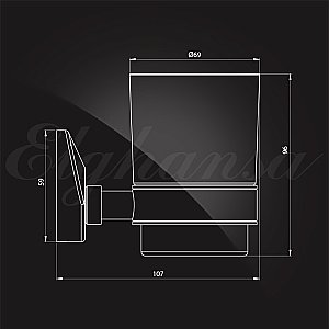 Стакан для зубных щеток Elghansa WORRINGEN WRG-410-New купить в интернет-магазине сантехники Sanbest