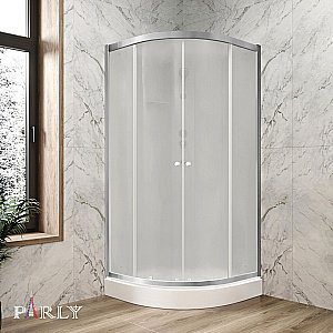 Душевая кабина Parly Bianco BETT831 80х80 стекло матовое/профиль матовый хром купить в интернет-магазине Sanbest