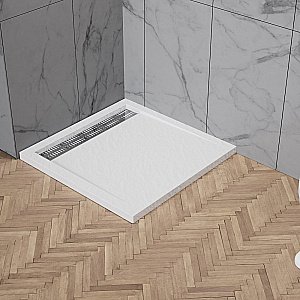Душевой поддон BelBagno TRAY-BB-DUE-A-100-4-W0 100х100 белый купить в интернет-магазине Sanbest