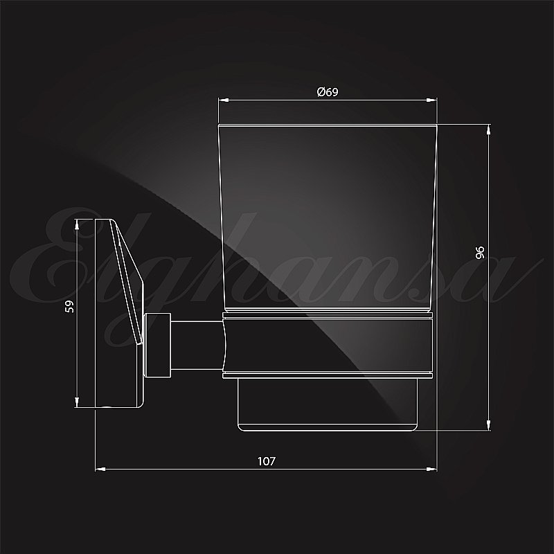 Стакан для зубных щеток Elghansa WORRINGEN WRG-410-New купить в интернет-магазине сантехники Sanbest