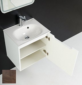 Тумба с раковиной BelBagno ETNA-500-1A Rovere Moro для ванной в интернет-магазине Sanbest