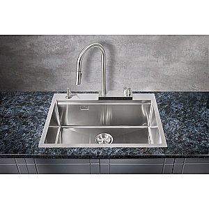 Мойка кухонная Milacio Denia 68 Steel MC.77410 нержавеющая сталь купить в интернет-магазине сантехники Sanbest