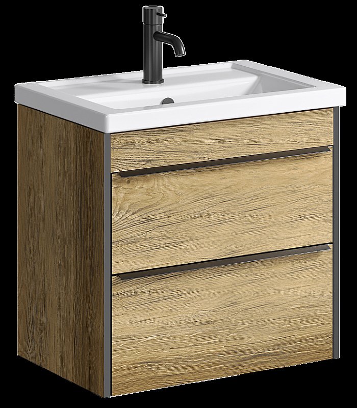 Тумба с раковиной Aqwella Fargo T6/DB для ванной в интернет-магазине Sanbest