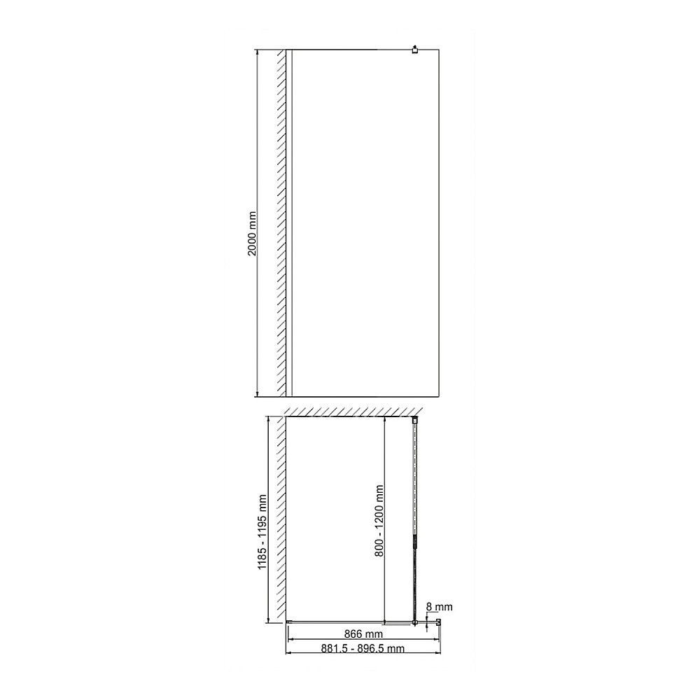 Душевое ограждение WasserKRAFT Rur 30W39GR 90 профиль графит/стекло прозрачное купить в интернет-магазине Sanbest