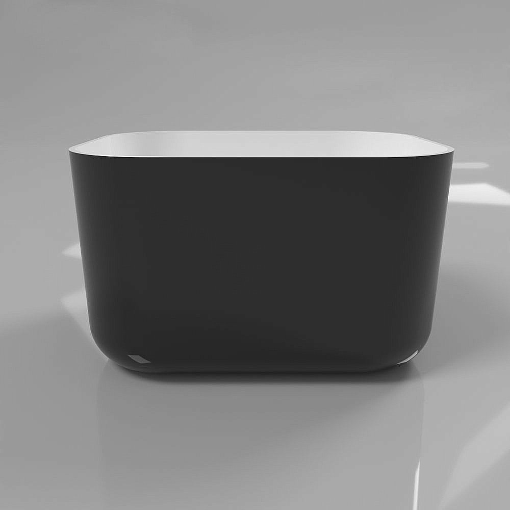 Раковина накладная WhiteCross Lazurit 50 0713.050040.10100 черная, белая купить в интернет-магазине Sanbest