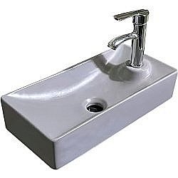 Раковина SantiLine 40,5 SL-2009MG серая мтовая купить в интернет-магазине Sanbest