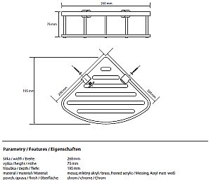 Полка корзина Bemeta Cytro 146208376 купить в интернет-магазине сантехники Sanbest