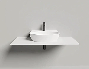 Раковина Salini ALDA WALL 02 140312G 58 из искусственного камня S-Sense, белая глянцевая купить в интернет-магазине Sanbest