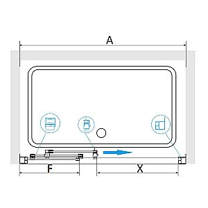 Душевая система RGW Shower Panels SP-6143-01 50140801-01 хром купить в интернет-магазине сантехники Sanbest