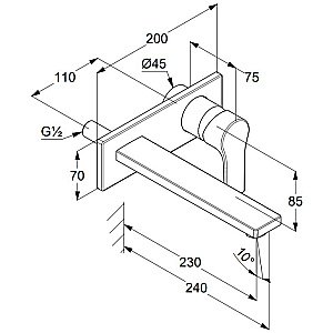 Смеситель для раковины Kludi Zenta SL 482480565 хром купить в интернет-магазине сантехники Sanbest