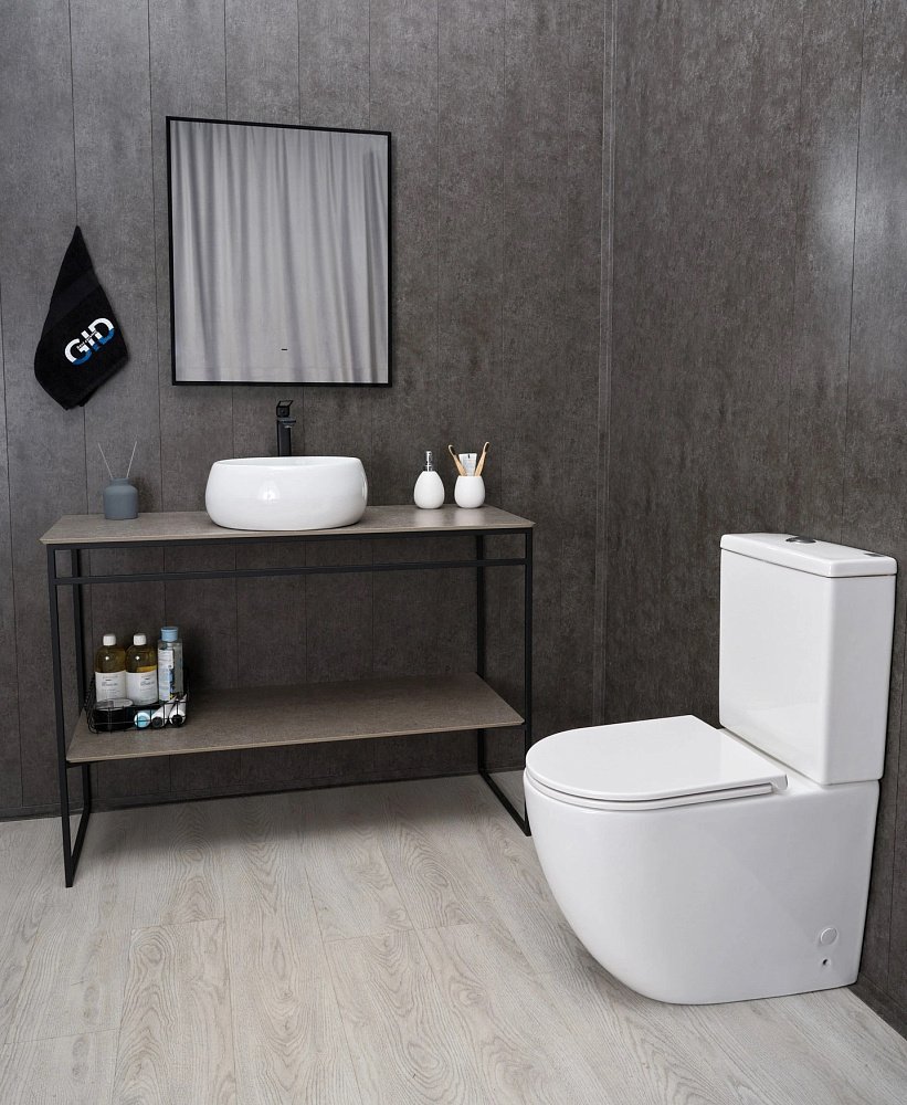 Раковина накладная Gid N9140 белый купить в интернет-магазине Sanbest