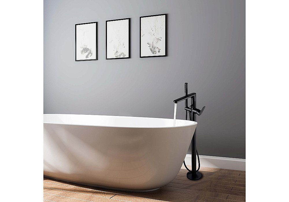 Cмеситель для ванны Aquatek Ника AQ1845MB черный матовый купить в интернет-магазине сантехники Sanbest