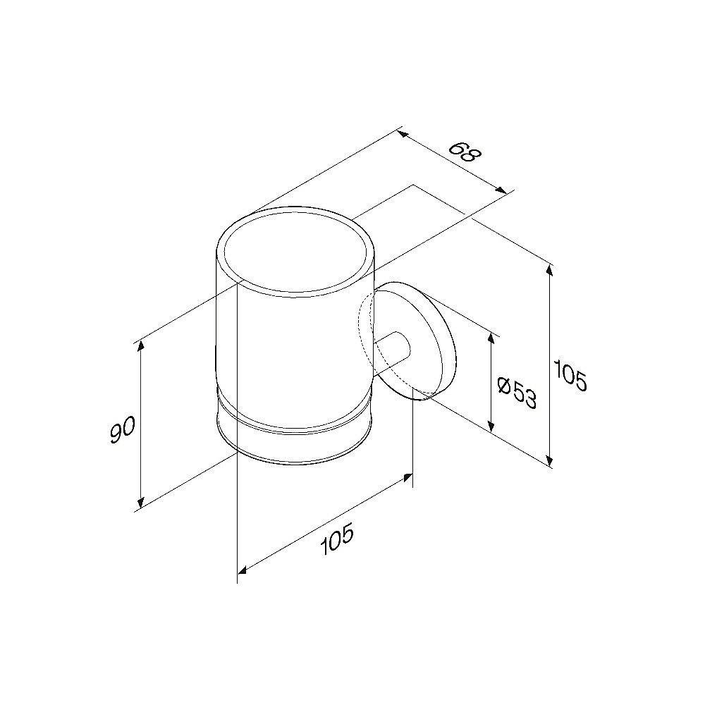 Стакан AM.PM X-Joy A85A34322 черный матовый купить в интернет-магазине сантехники Sanbest