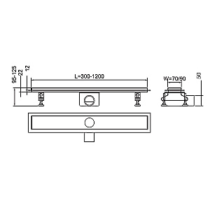 Душевой канал RGW Shower Drain SDR-01-80-Е1 хром купить в интернет-магазине Sanbest