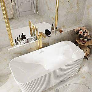 Ванна акриловая Grossman Cristal 170х75 GR-2028F белая купить в интернет-магазине Sanbest