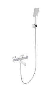 Смеситель для ванны с душем и термостатом WONZON & WOGHAND STAY 3 WW-B2026-A1-MW белый матовый купить в интернет-магазине сантехники Sanbest