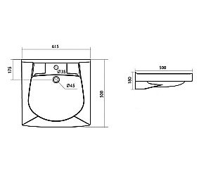 Раковина на стиральную машину Santek Пилот 62 1.WH11.0.569 белая купить в интернет-магазине Sanbest