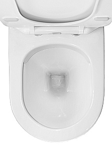 Унитаз напольный Azario Renda AZ-8693 белый, безободковый, с бачком, с крышкой микролифт купить в интернет-магазине Sanbest