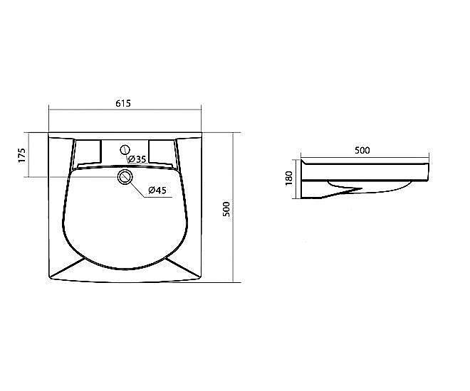 Раковина на стиральную машину Santek Пилот 62 1.WH11.0.569 белая купить в интернет-магазине Sanbest