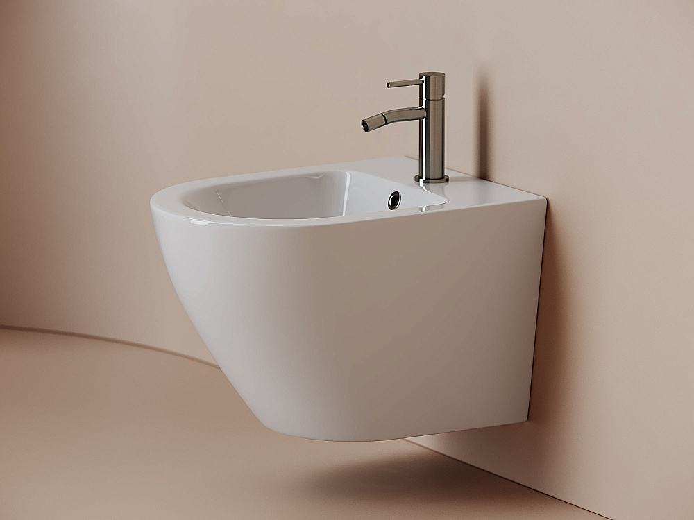 Биде подвесное Ceramica Nova Alba CN11006 белое купить в интернет-магазине Sanbest