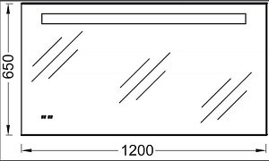 Зеркало с подсветкой Jacob Delafon EB1163-NF 120 в ванную от интернет-магазине сантехники Sanbest