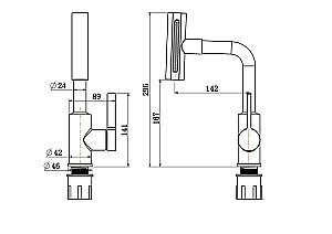 Смеситель для кухни Rush Tinos TI3732-17 хром купить в интернет-магазине сантехники Sanbest