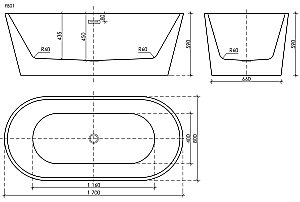 Акриловая ванна Sancos Mimi 170х80 FB01 белая купить в интернет-магазине Sanbest