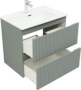 Тумба с раковиной Aquanet Джейн (Flat) 335433/330430 70 мисти грин для ванной в интернет-магазине Sanbest