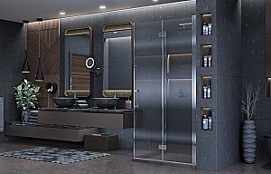 Душевой уголок Ambassador Diamond 12011109 90x90 стекло прозрачное/профиль хром купить в интернет-магазине Sanbest