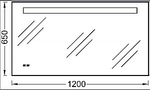 Зеркало с подсветкой Jacob Delafon EB1163-NF 120 в ванную от интернет-магазине сантехники Sanbest