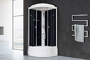 Душевая кабина Royal Bath RB90CK5-BT 90x90 профиль белый/стекло прозрачное купить в интернет-магазине Sanbest