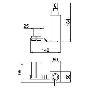Дозатор жидкого мыла Webert Wolo WO500201015 купить в интернет-магазине сантехники Sanbest